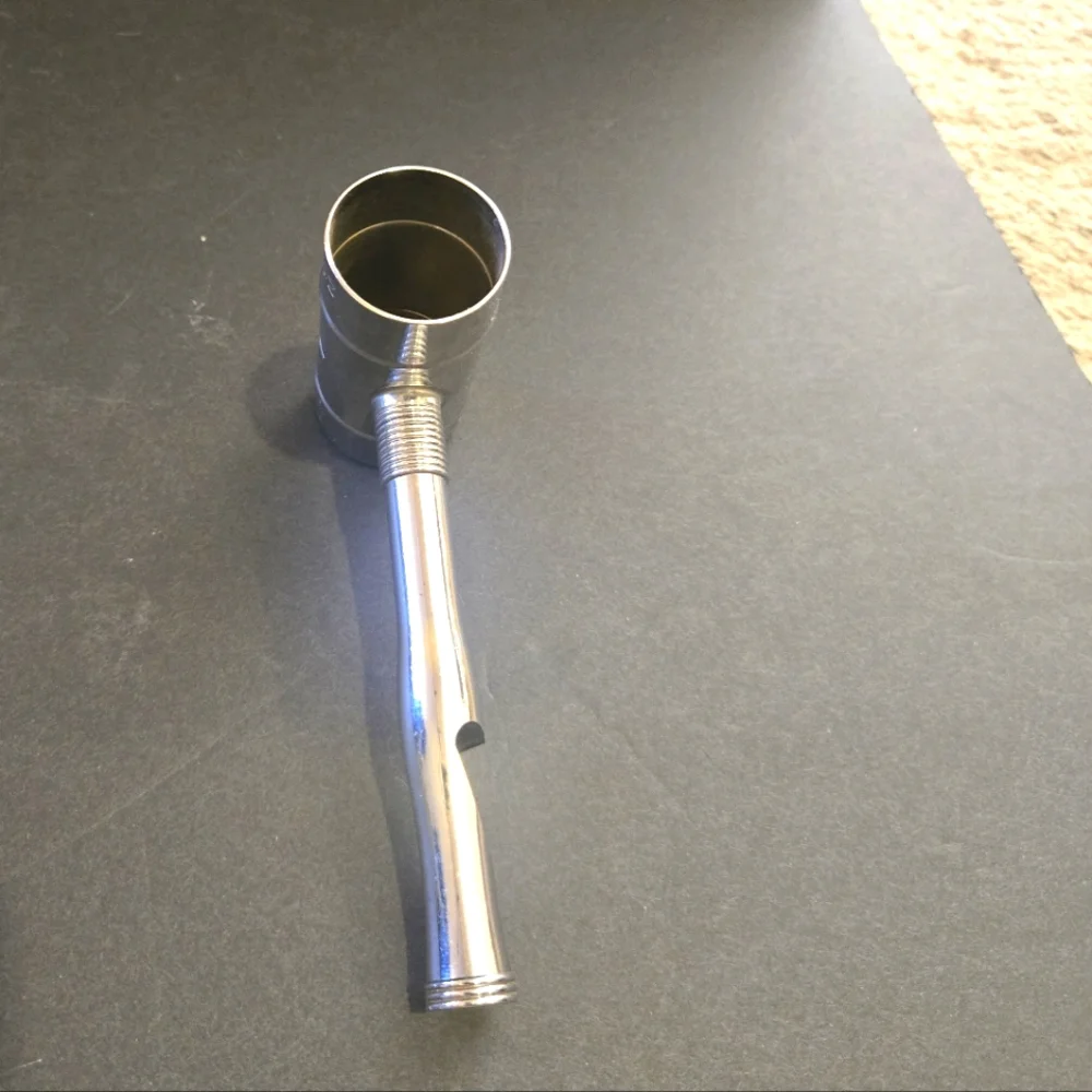 VINTAGE CAVALIER NATIONAL SILVER CHROME BAR TOOL JIGGER CORK CAN OPENER